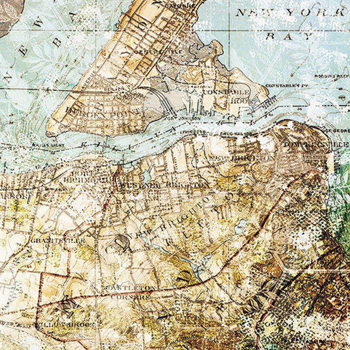 Vlies Fototapete | Mix Map | Größe 200 x 250 cm