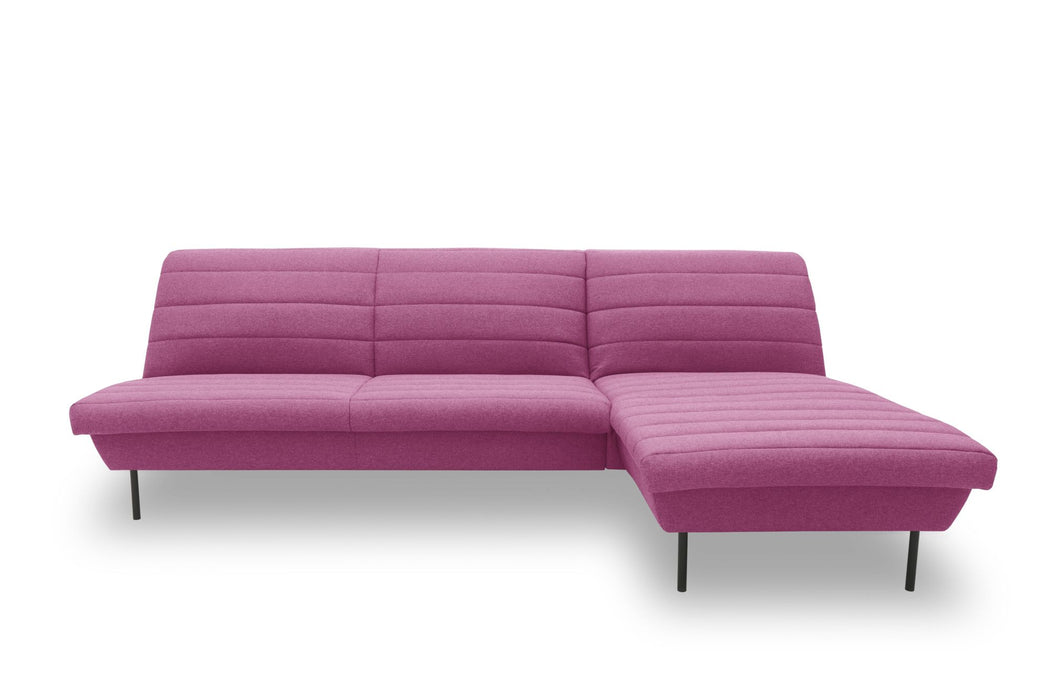 LOOKS IX Ecksofa Longchair | Sofa L-Form | Couch Polsterecke | ohne Armlehnen | Longchair rechts | attraktive Steppung | 274x168  cm