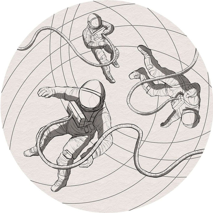 Selbstklebende Vlies Fototapete/Wandtattoo | Weltraum | Größe 125 x 125 cm