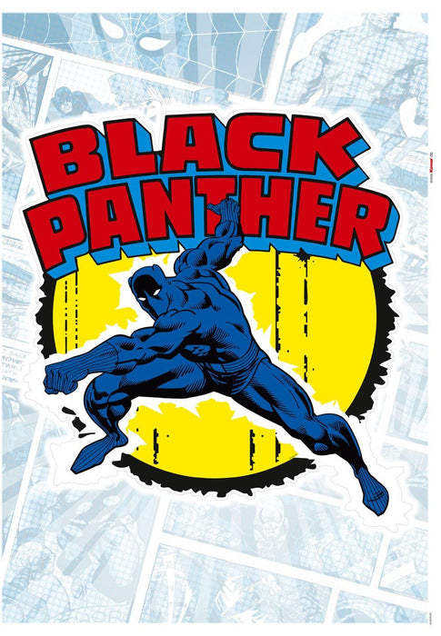 Komar | Wandtattoo | Black Panther Comic Classic  | Größe 50 x 70 cm