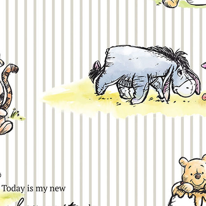 Vlies Fototapete | Winnie the Pooh Stripes | Größe 200 x 280 cm