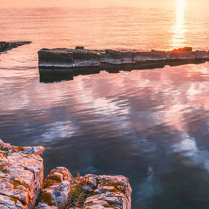 Vlies Fototapete | Spiegelküste | Größe 368 x 248 cm