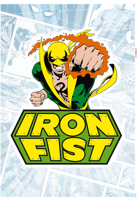 Komar | Wandtattoo | Iron Fist Comic  | Größe 50 x 70 cm