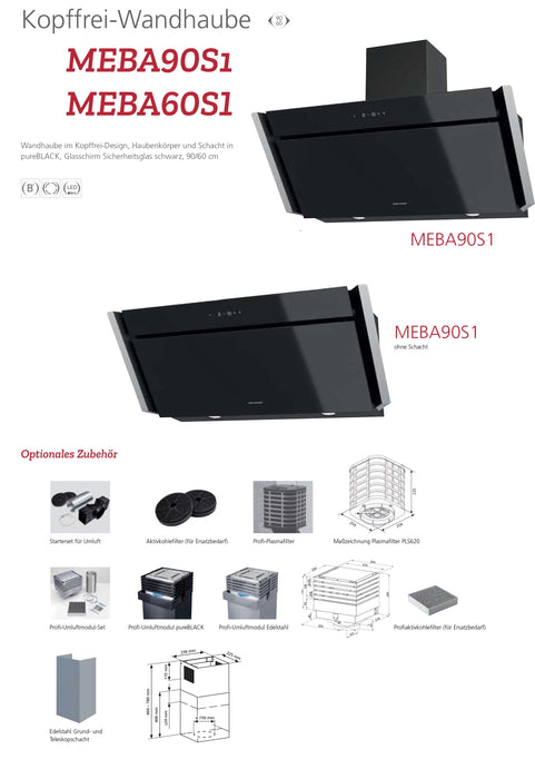 Oranier | MEBA90S1 | Dunstabzugshaube