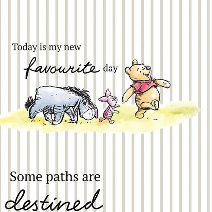 Vlies Fototapete | Winnie the Pooh Stripes | Größe 200 x 280 cm