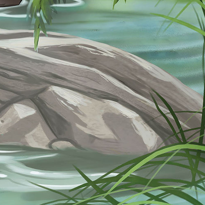 Komar | Fototapete | Jungle book swimming with Baloo | Größe 368 x 254 cm