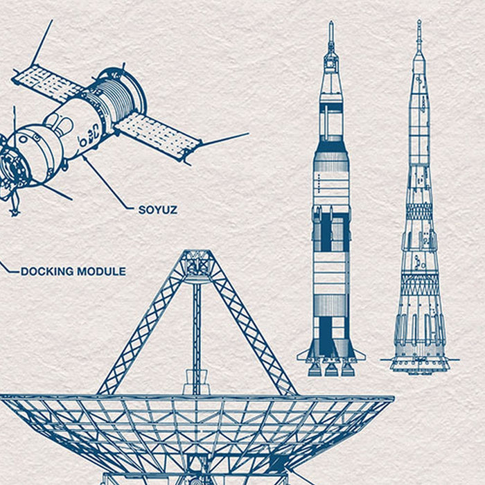 Vlies Fototapete | Spacecraft Architecture | Größe 400 x 280 cm