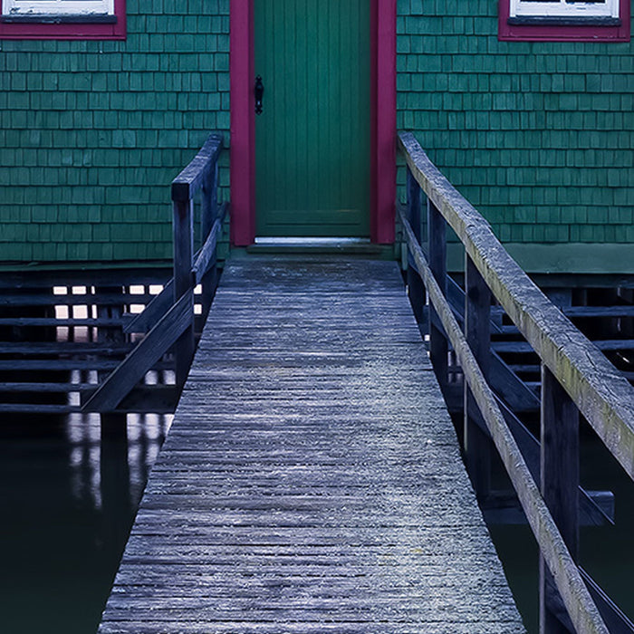 Vlies Fototapete | Das grüne Bootshaus | Größe 200 x 280 cm