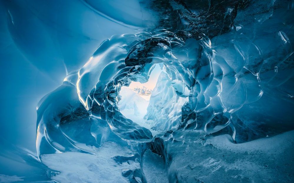 Vlies Fototapete | The Eye of the Glacier | Größe 450 x 280 cm