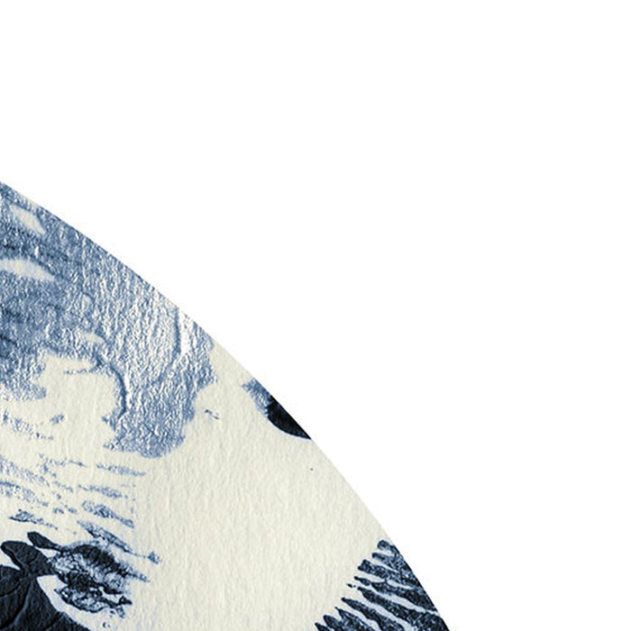 Selbstklebende Vlies Fototapete/Wandtattoo | Arty Blue | Größe 125 x 125 cm