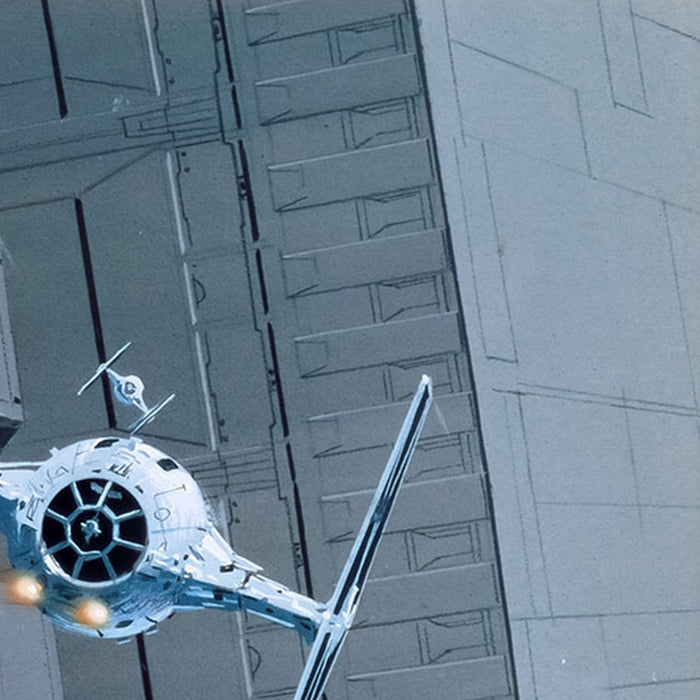 Vlies Fototapete | Star Wars Classic RMQ X|Wing vs TIE|Fighter | Größe 500 x 250 cm