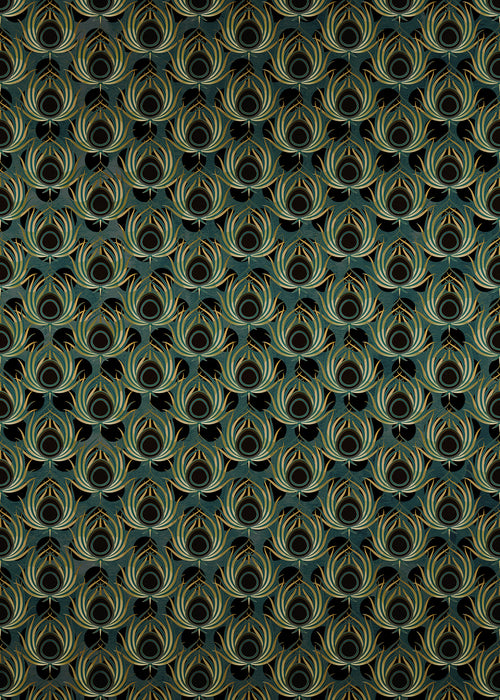 Komar | Vlies Fototapete | Paon Vert | Größe 200 x 280 cm