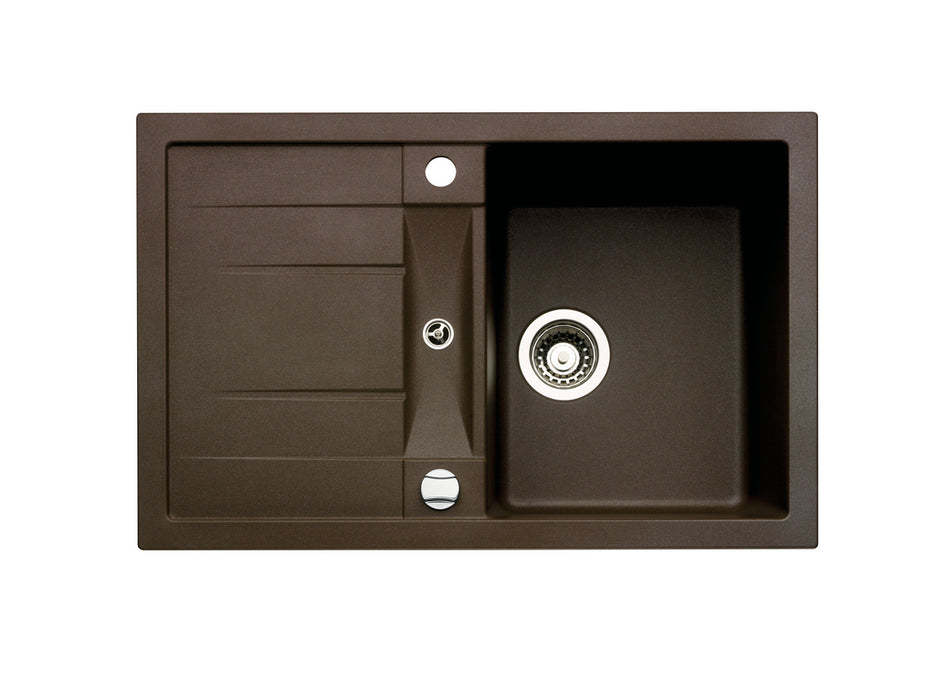 Naber | Corto 780 | Einbauspüle Küchenspüle Spülbecken | Granit espresso