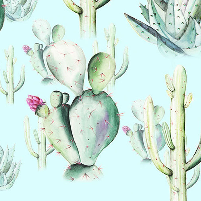Komar | Vlies Fototapete | Cactus Blue | Größe 400 x 250 cm