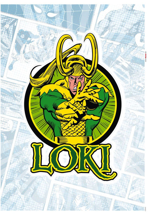 Komar | Wandtattoo | Loki Comic Classic  | Größe 50 x 70 cm
