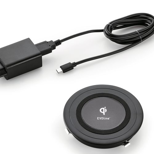 Evoline® Qi Wireless Charger | Ladestation | schwarz